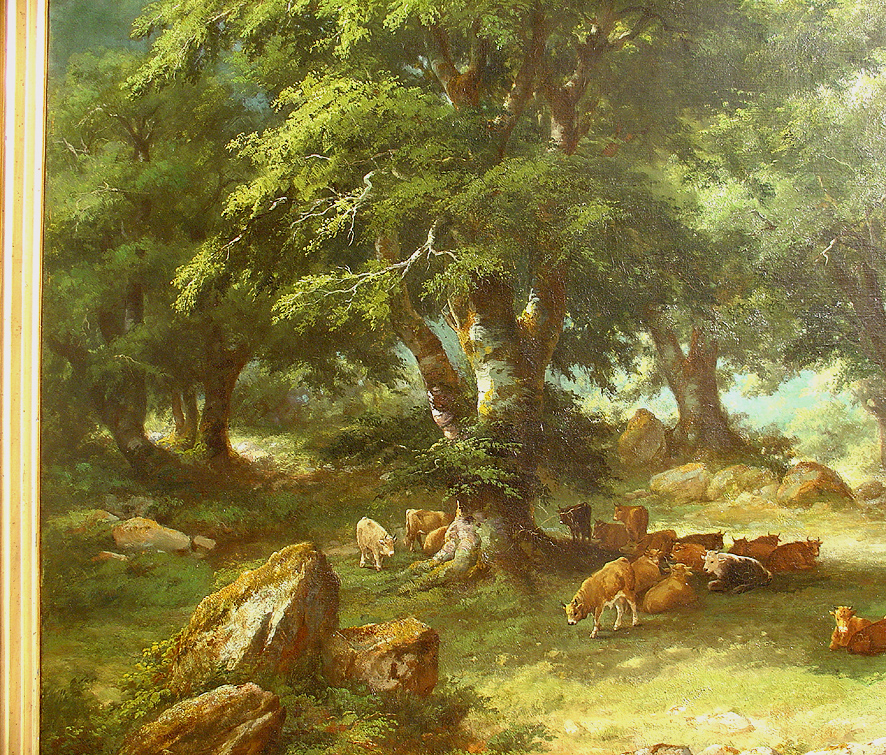 19 Th C. French Romantic Paintings,signed Pelegry-photo-4