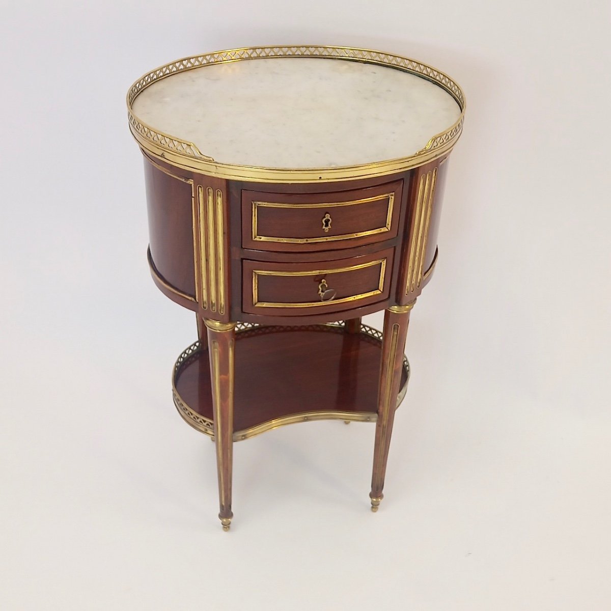Louis XVI Style Oval Table-photo-1