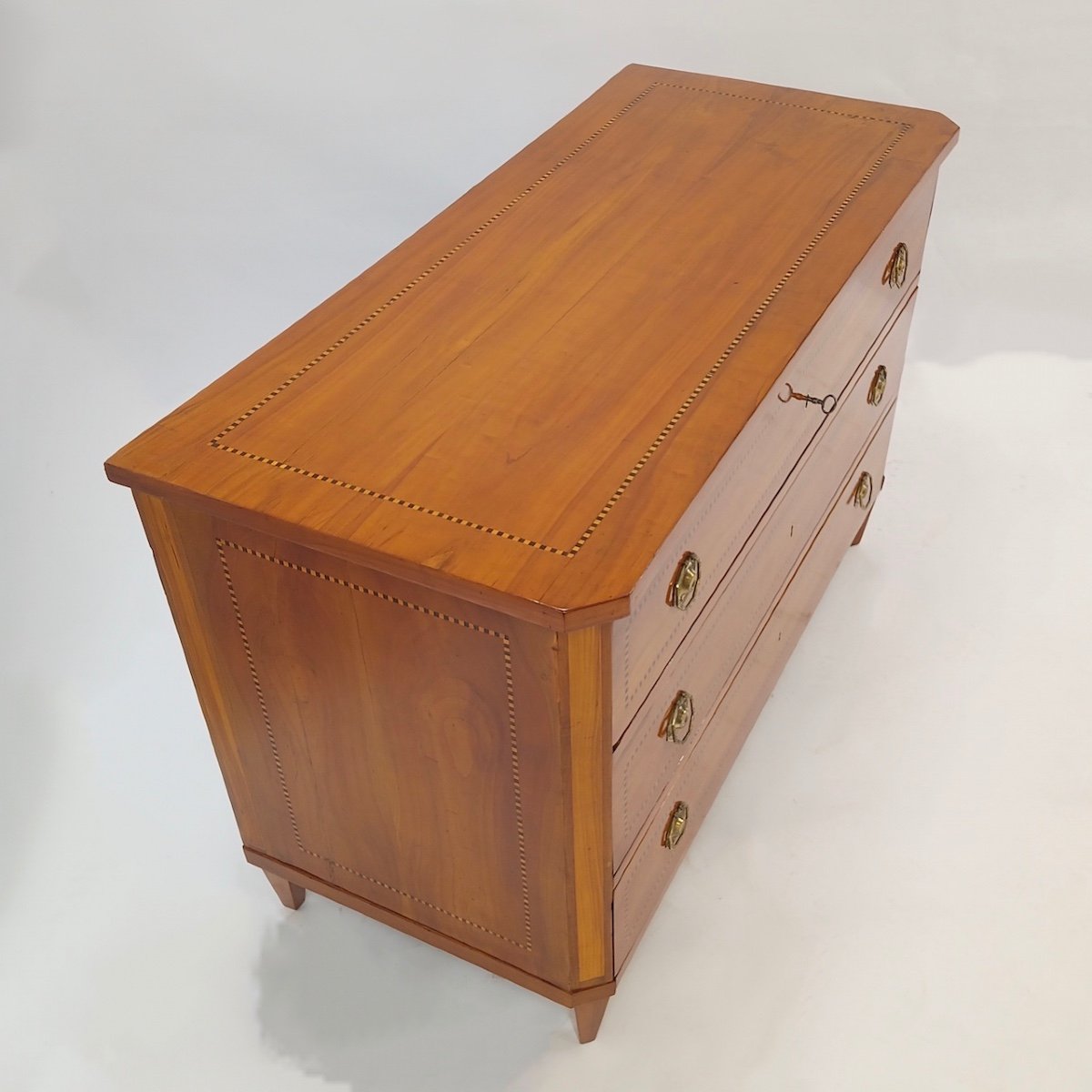Classicisme / Commode L.xvi Merisier Vers 1800-photo-6