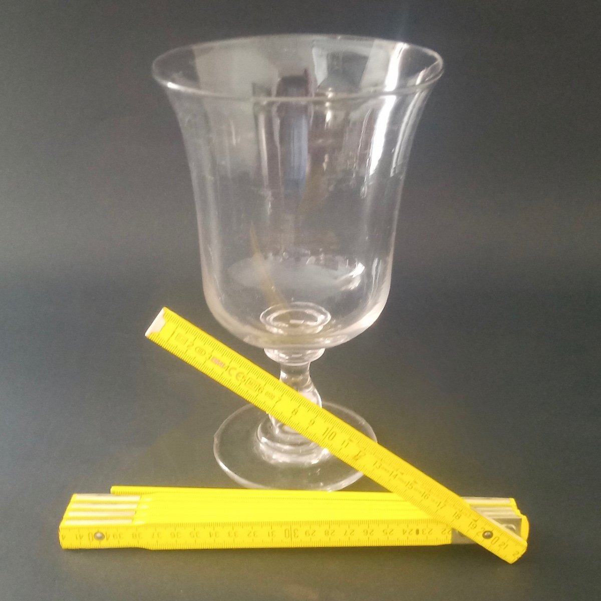 Ancien Très Grand Verre à Vin Rouge Soufflé Bouche 1000ml-photo-6