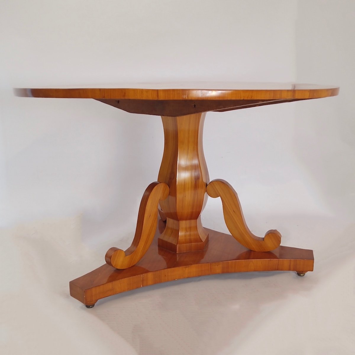 Biedermeier Coffee Table, Cherry Wood Around 1810-photo-2