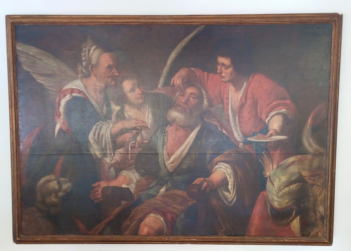 La Guérison De Tobit Peinture De Bernardo Strozzi
