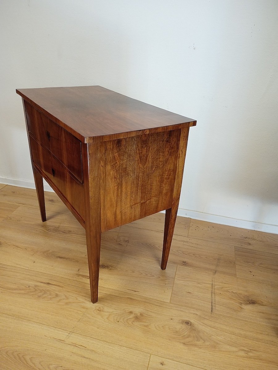 Small Biedermeier Commode, Walnut Veneer, South Germany Circa 1820-photo-2