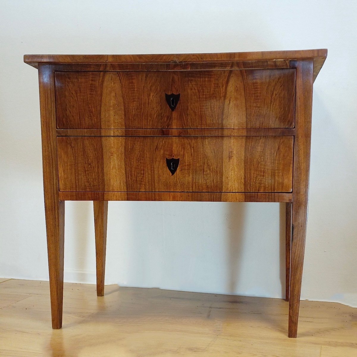 Small Biedermeier Commode, Walnut Veneer, South Germany Circa 1820