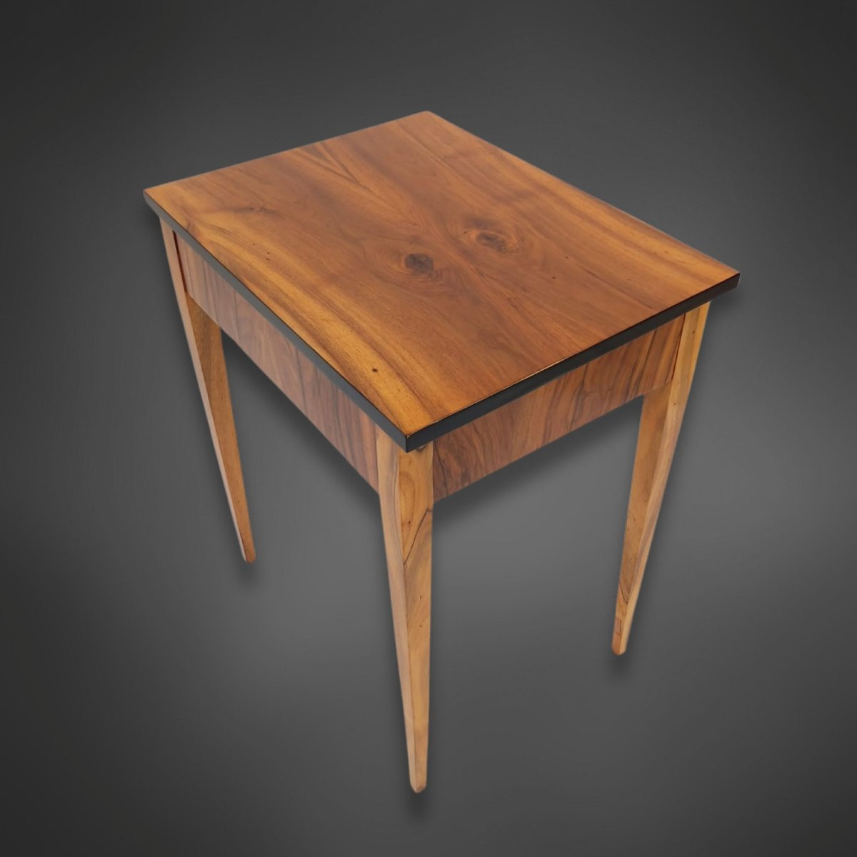 Table de salon Biedermeier de 1820 en noyer-photo-2