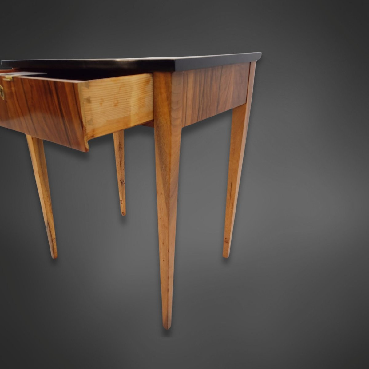Table de salon Biedermeier de 1820 en noyer-photo-2