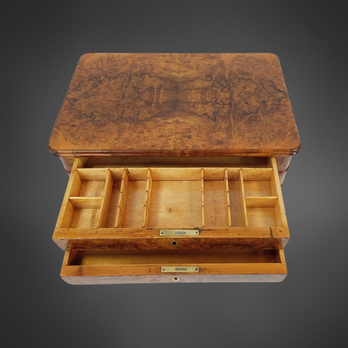Lyra Biedermeier Coffee Table Circa 1840 In Walnut-photo-2