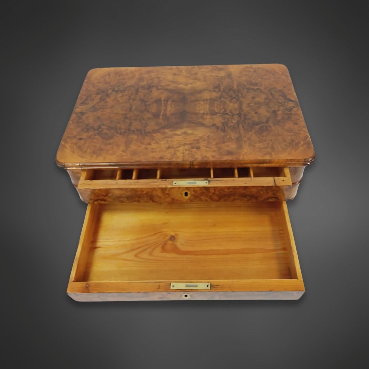 Lyra Biedermeier Coffee Table Circa 1840 In Walnut-photo-2