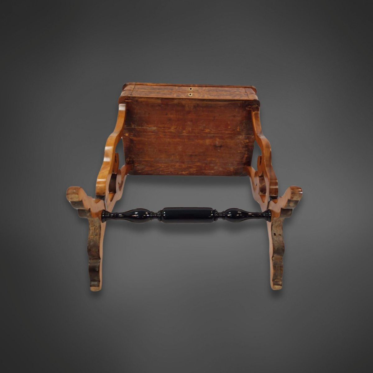 Lyra Biedermeier Coffee Table Circa 1840 In Walnut-photo-3