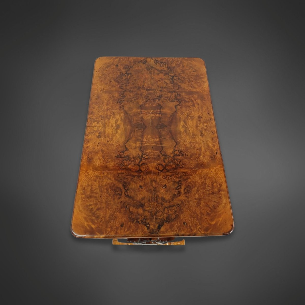 Lyra Biedermeier Coffee Table Circa 1840 In Walnut-photo-7