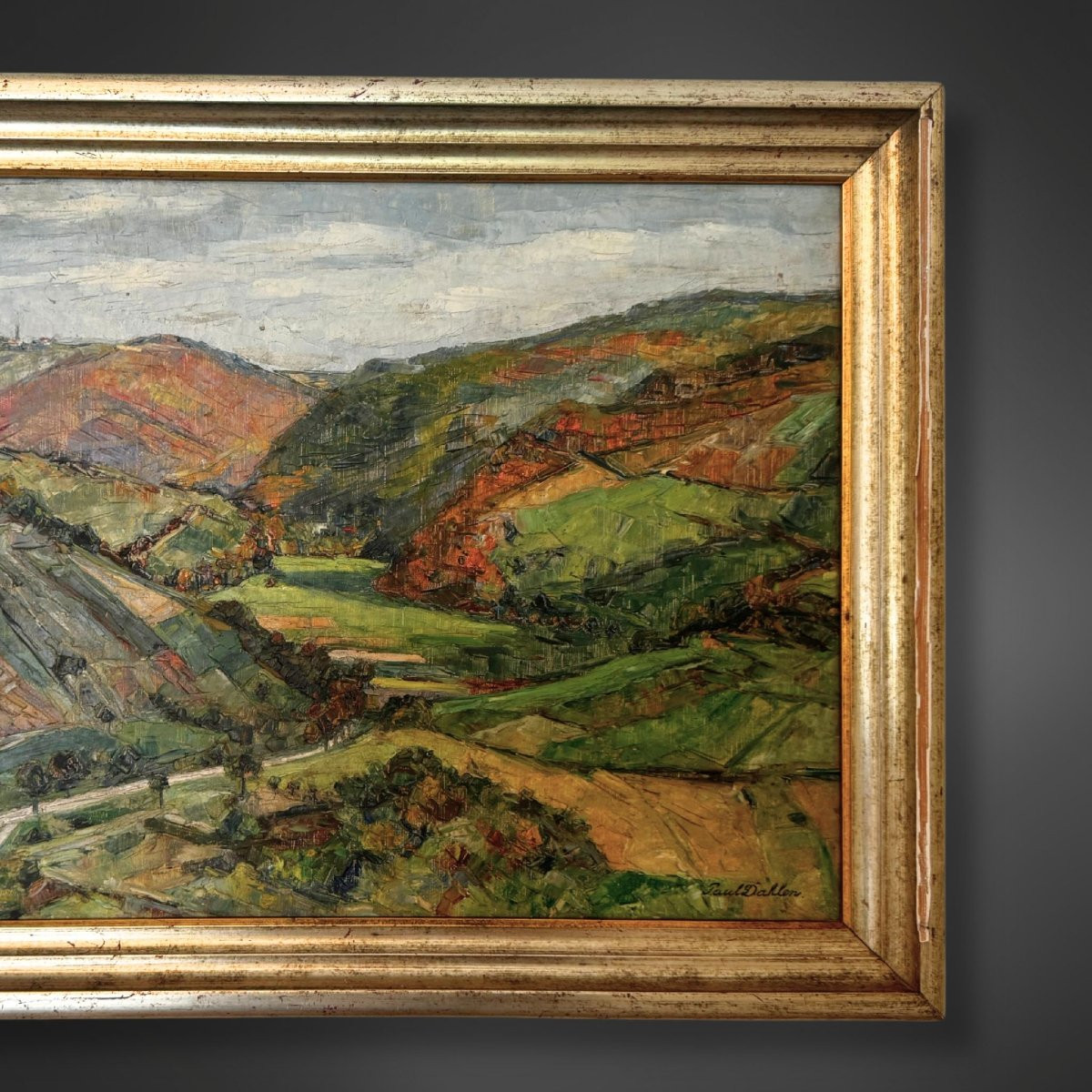Painting By Paul Dahlen - View Of The Wisper Valley 1934 (germany)-photo-4