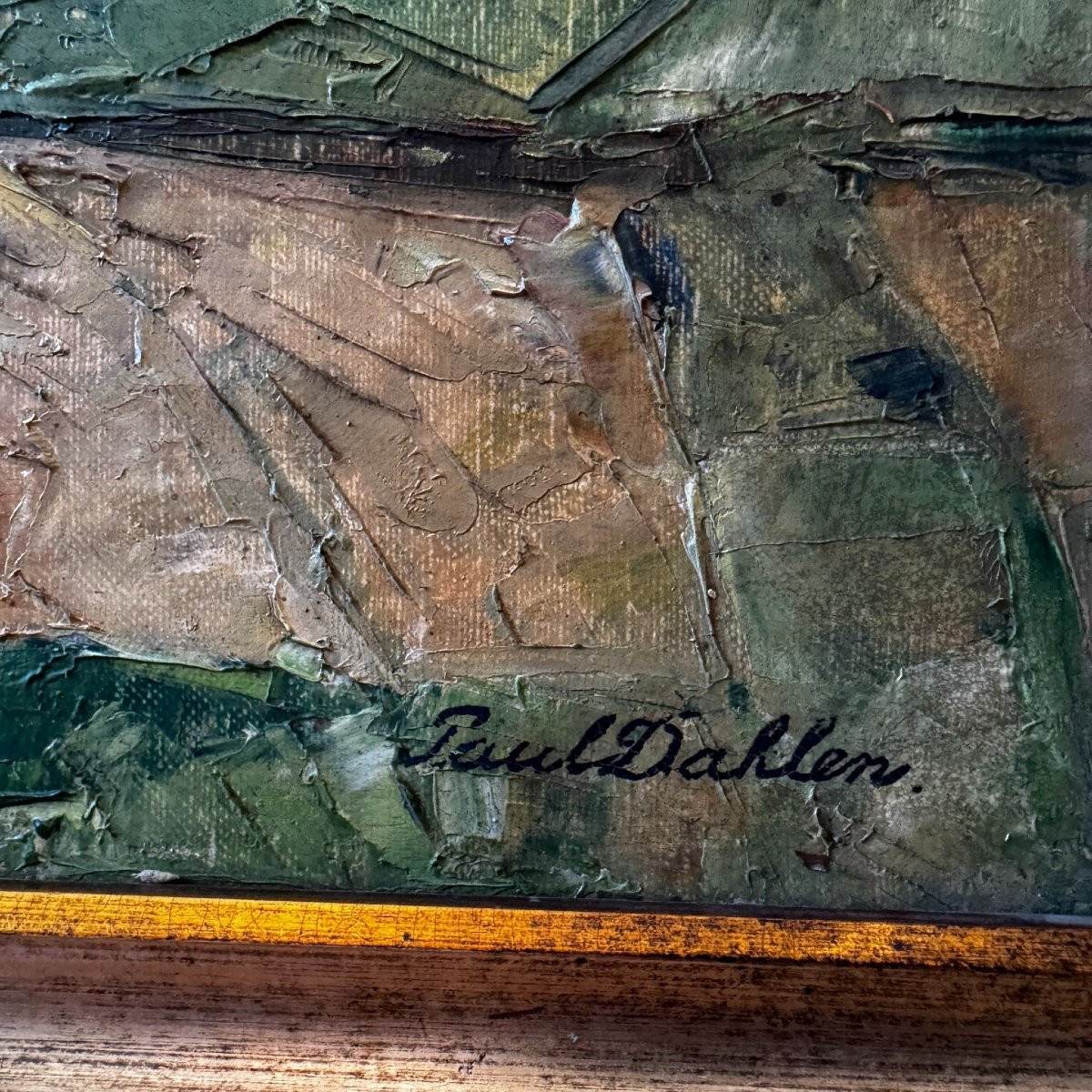 Painting By Paul Dahlen - View Of The Wisper Valley 1934 (germany)-photo-4