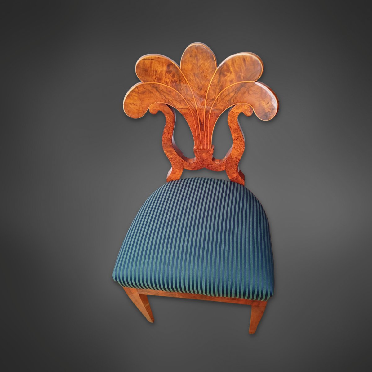 Six  chaises de salle à manger Biedermeier, vers 1830 Vienne -photo-8