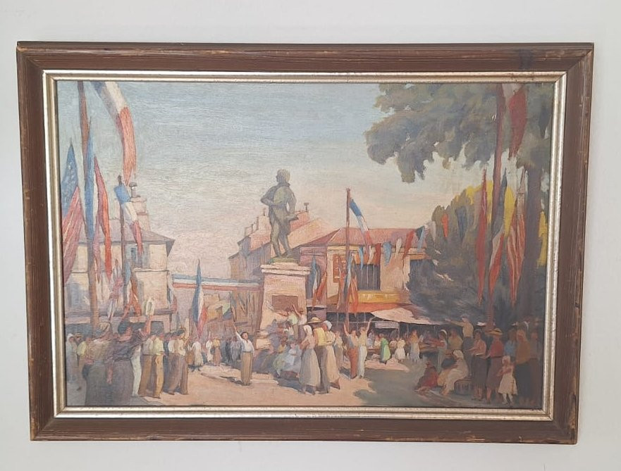 La Libération autour de Rouget de Lisle à Choisy-le-Roi, attribué à Marcel Prud´homme-photo-6