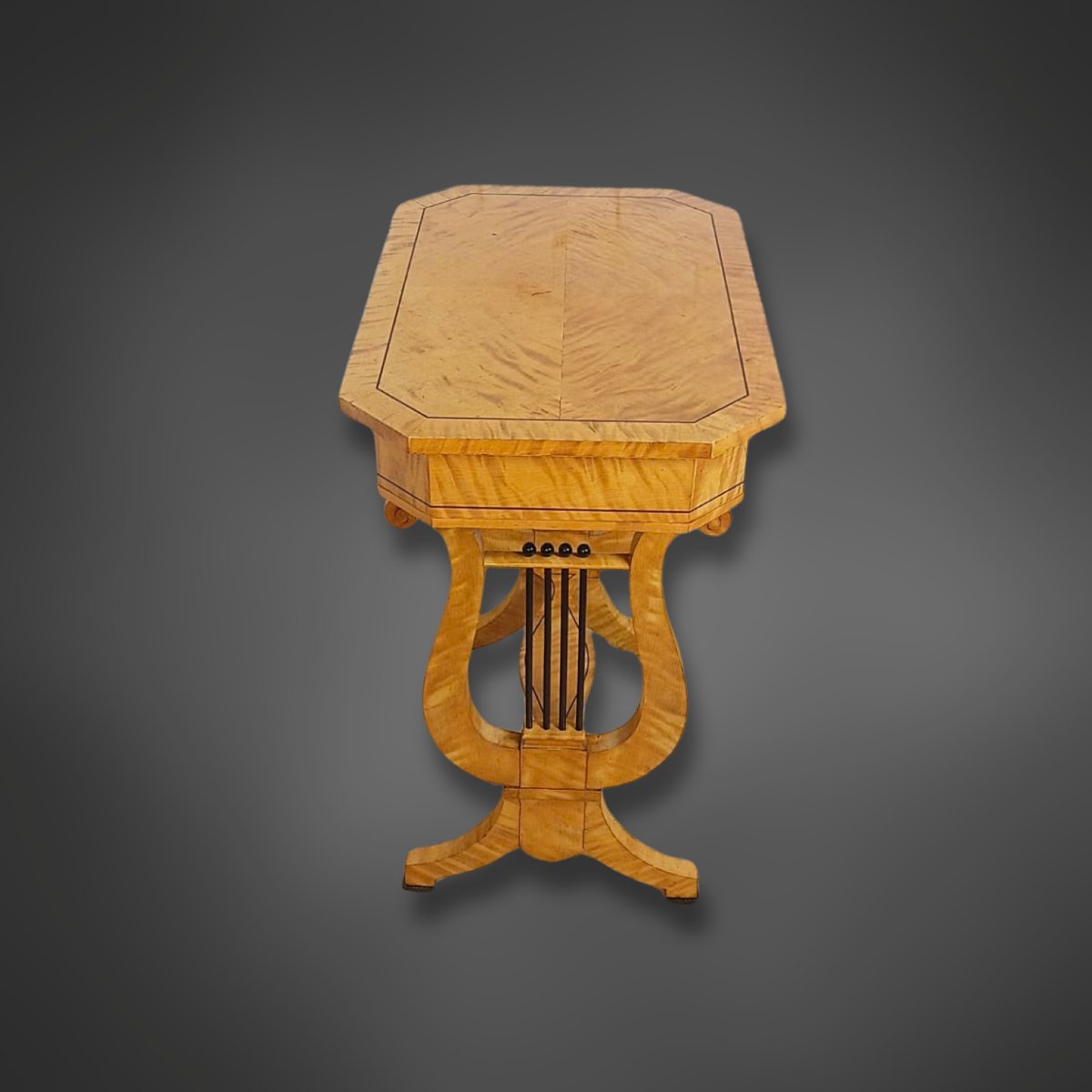 Table Lyra, style Biedermeier,  vers 1920 Allemange-photo-4