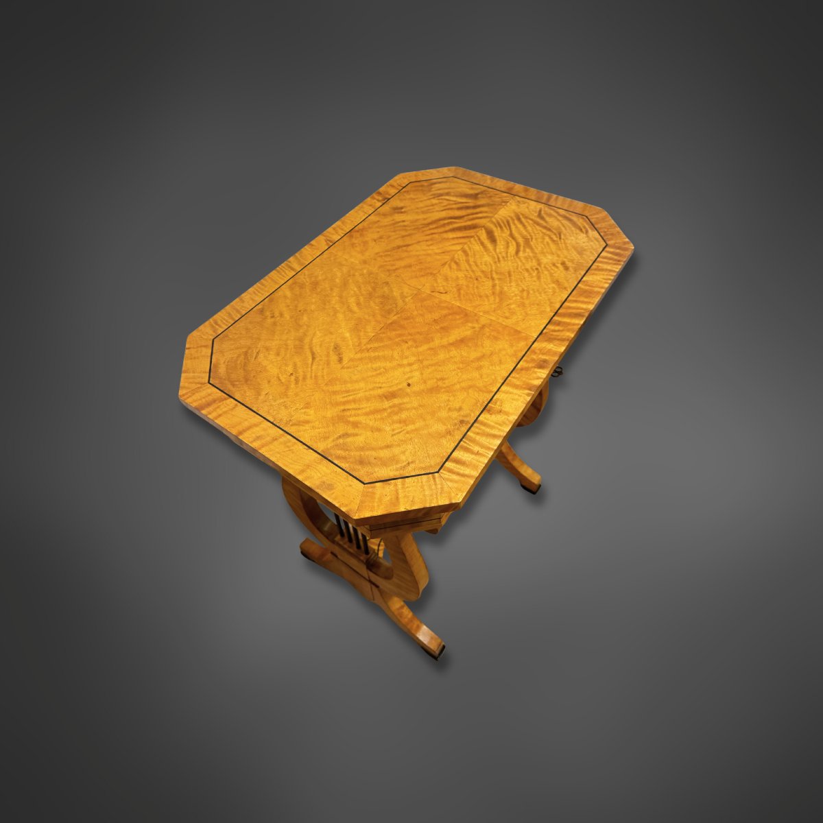 Table Lyra, style Biedermeier,  vers 1920 Allemange-photo-3