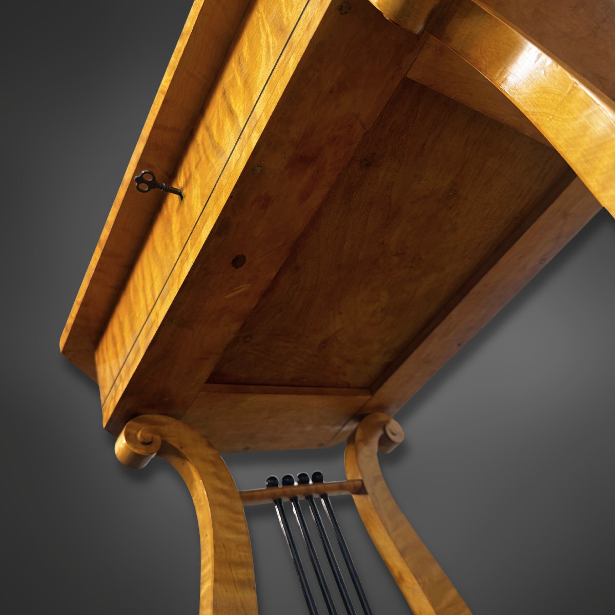 Table Lyra, style Biedermeier,  vers 1920 Allemange-photo-4