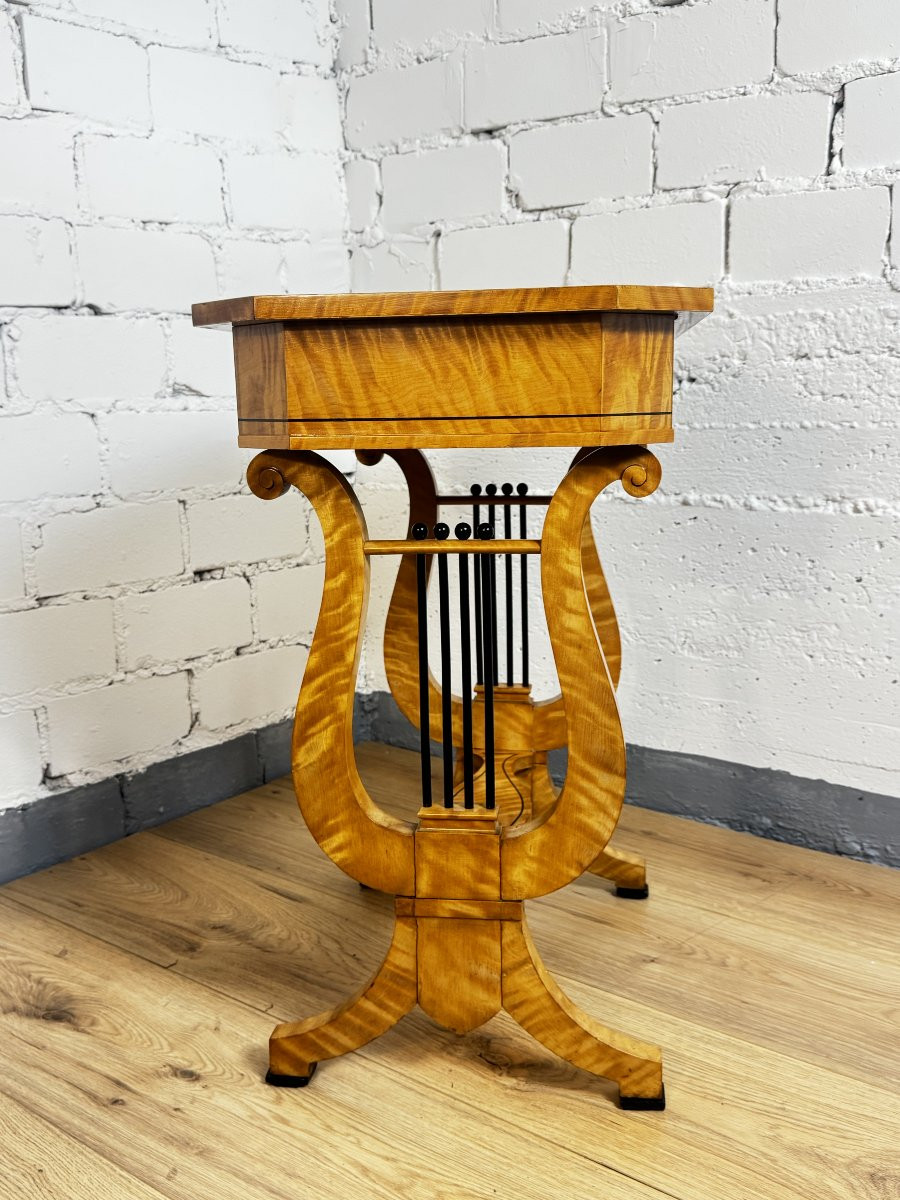 Table Lyra, style Biedermeier,  vers 1920 Allemange-photo-6
