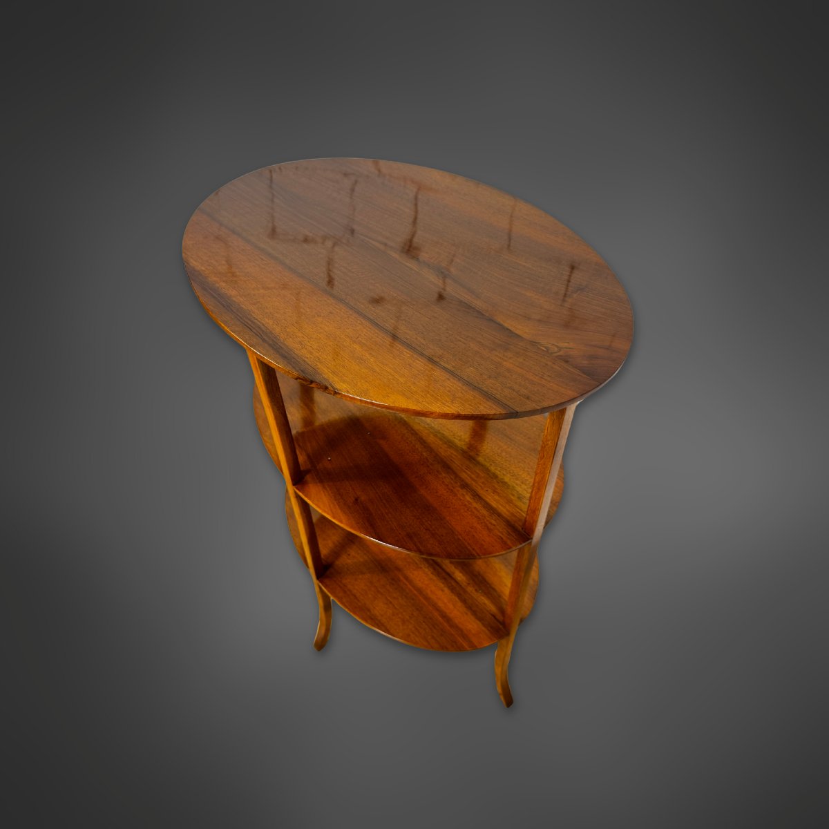 Fine Étagère Biedermeier  en noyer, vers 1830-photo-1