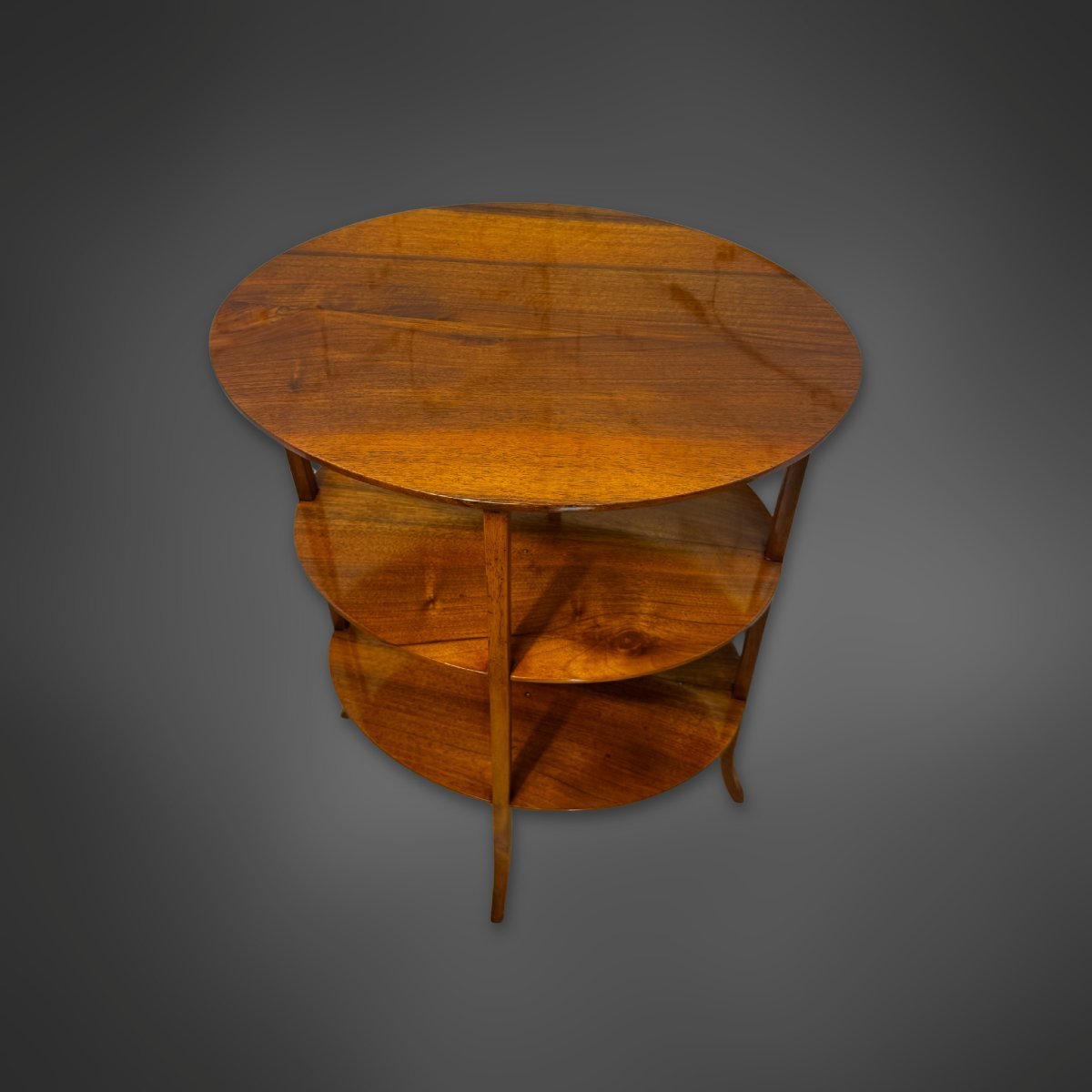 Fine Étagère Biedermeier  en noyer, vers 1830-photo-2