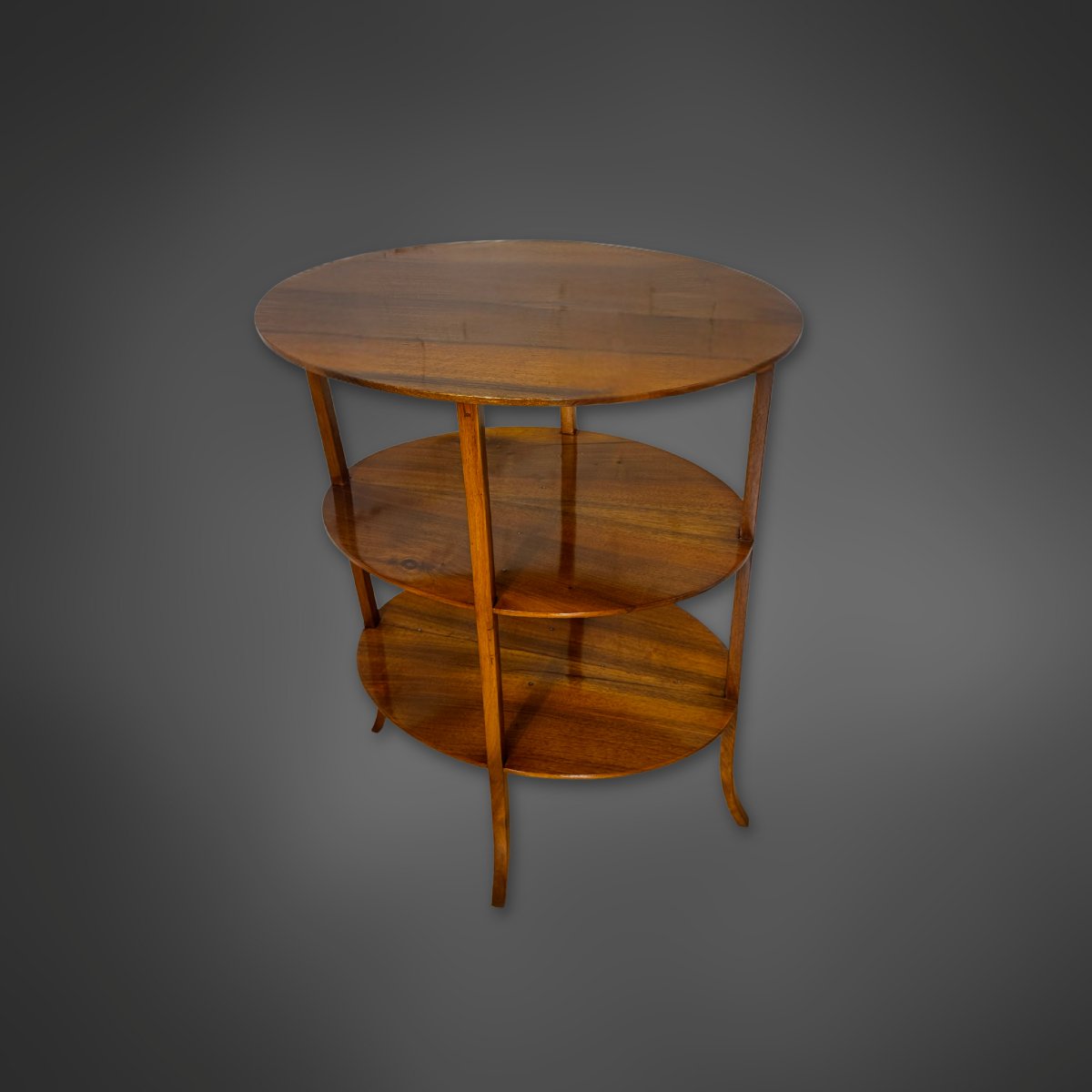 Fine Étagère Biedermeier  en noyer, vers 1830-photo-4