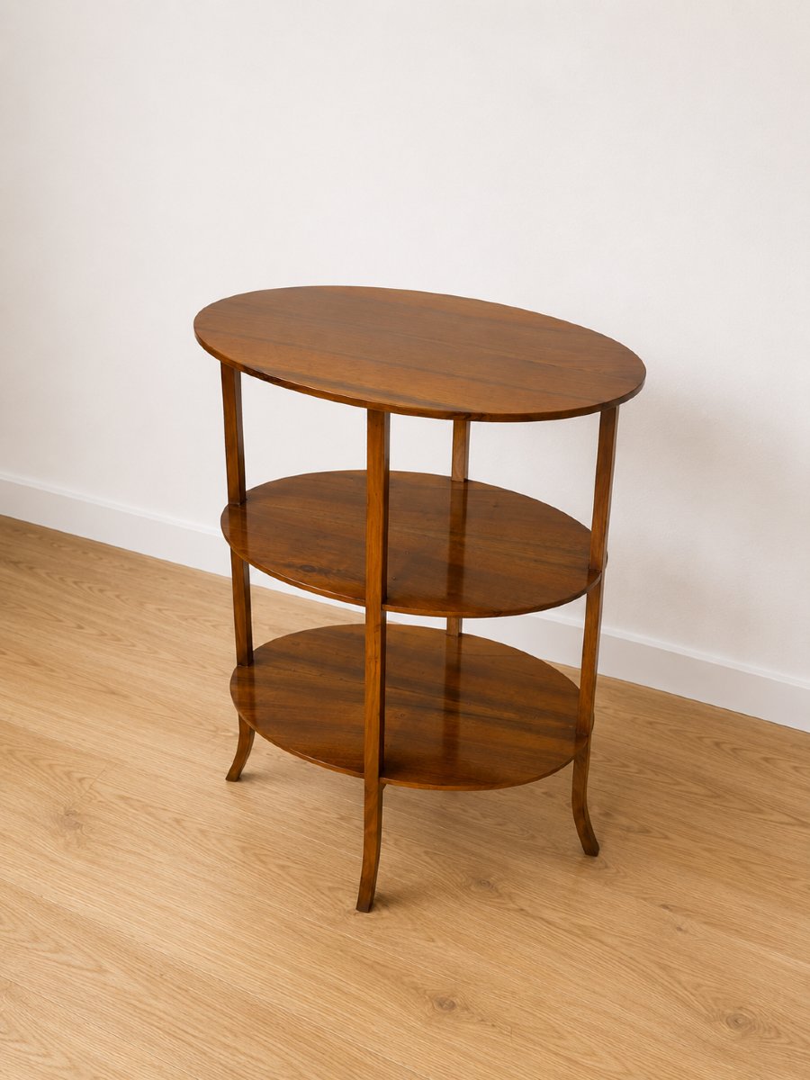 Fine Étagère Biedermeier  en noyer, vers 1830-photo-5