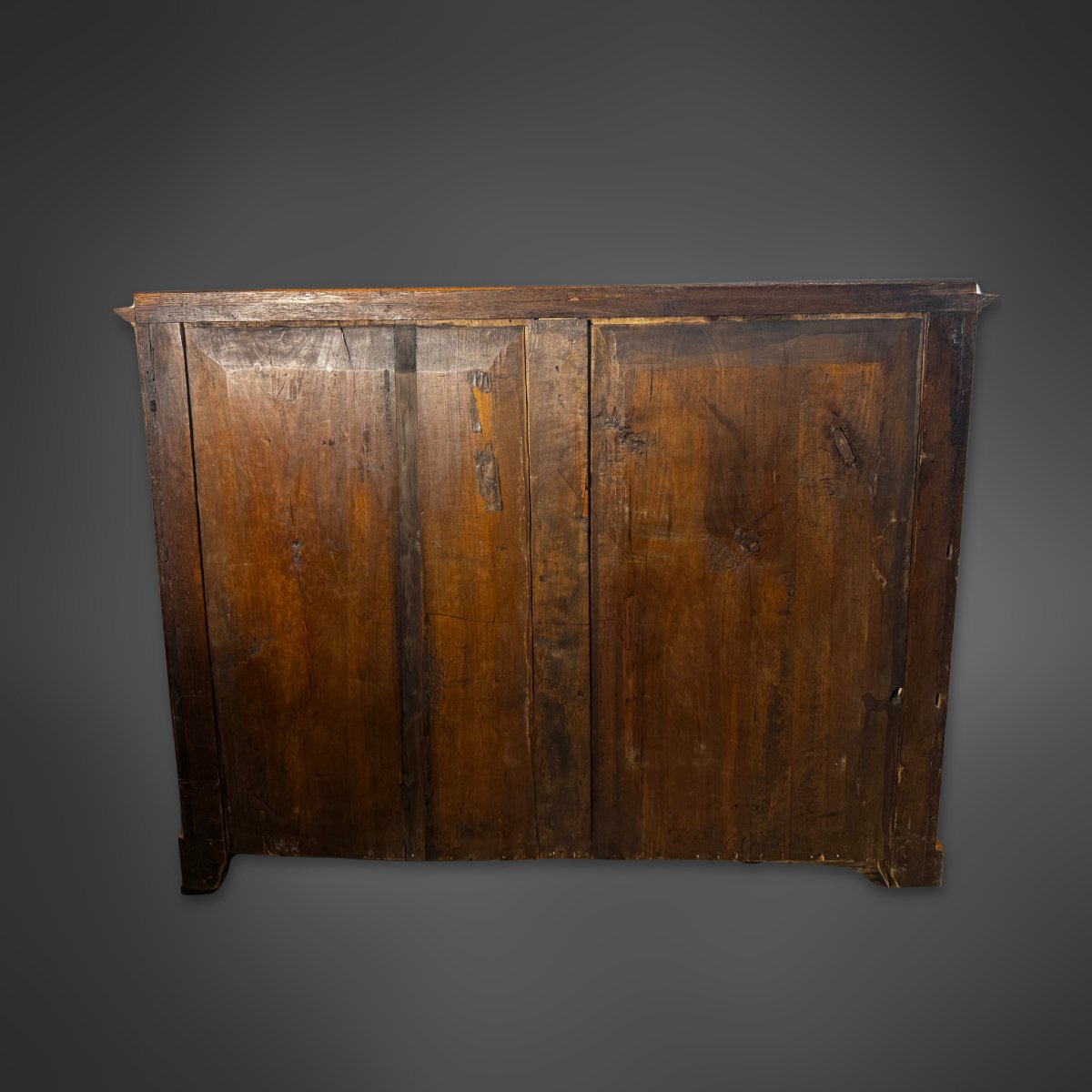 Biedermeier Chest Of Drawers With Detached Columns - Cherry Over Oak Veneer 1840-photo-1