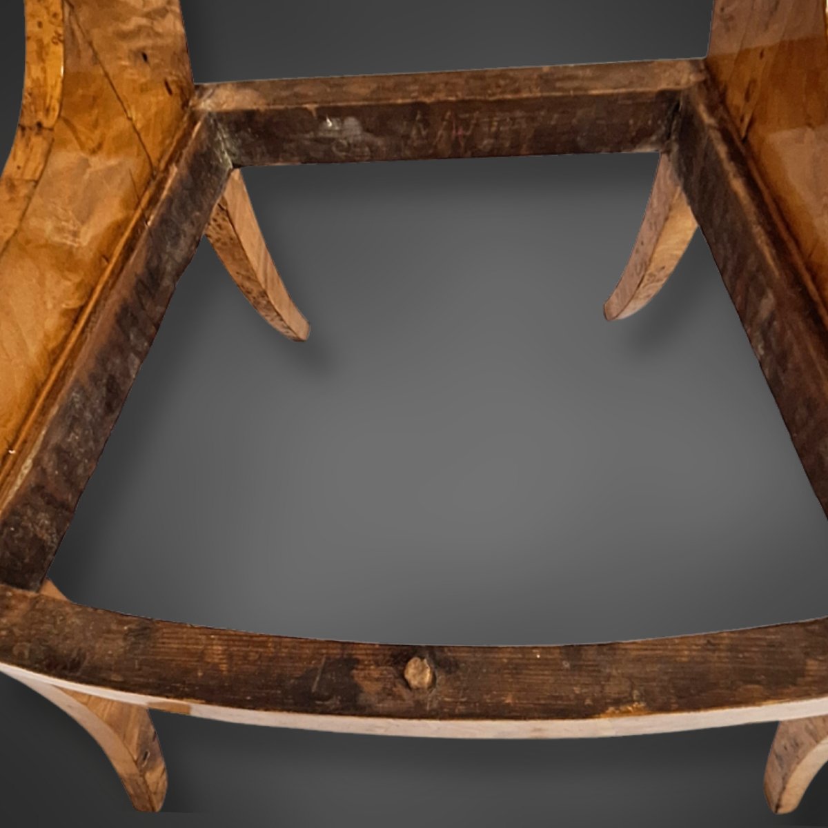 Quatre fauteuils, bouleau madré, Biedermeier russe/balte, vers 1835/40-photo-6