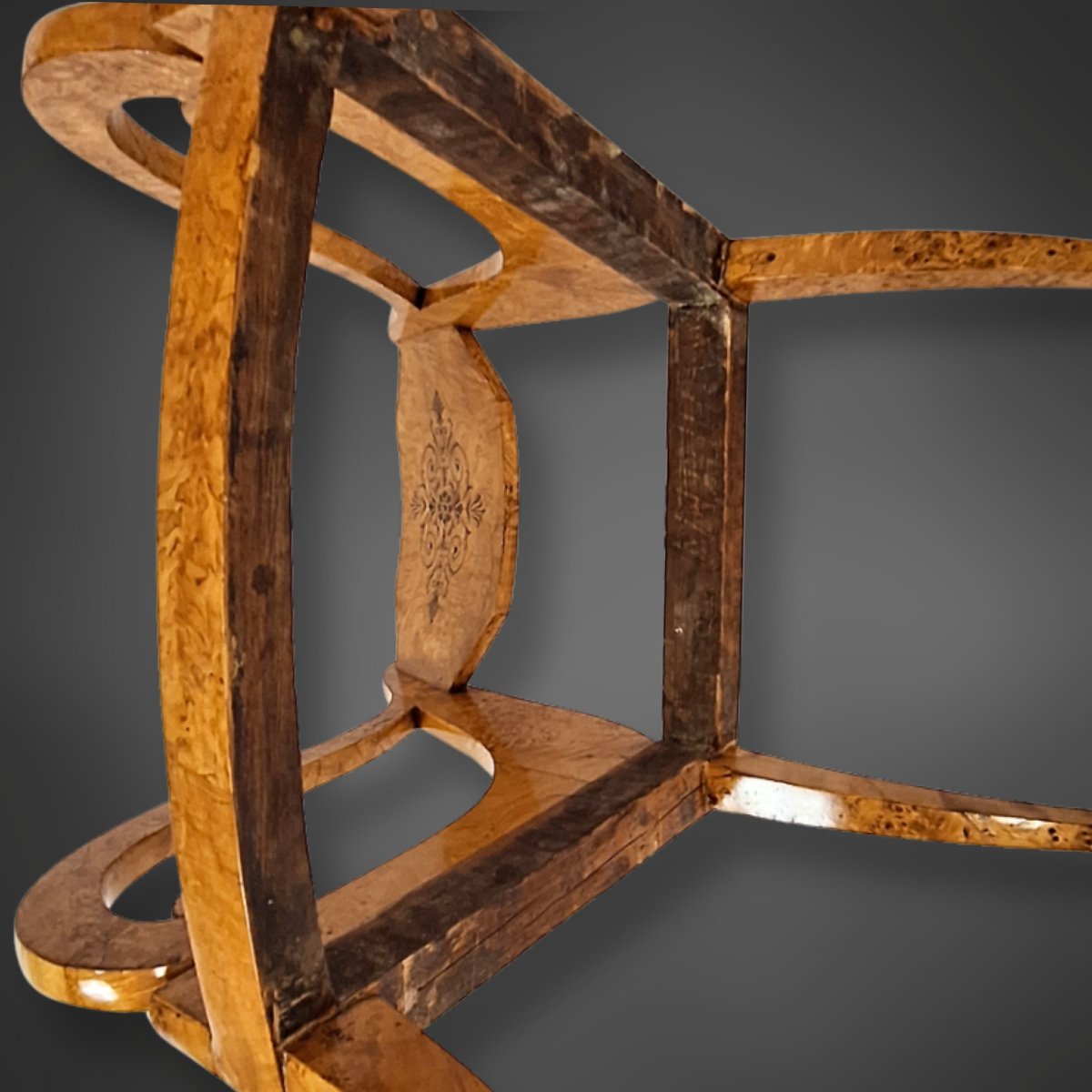 Quatre fauteuils, bouleau madré, Biedermeier russe/balte, vers 1835/40-photo-7