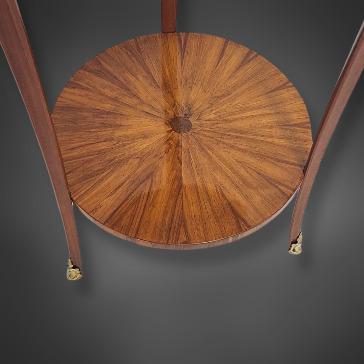 Petite table d'appoint ancienne de style Louis XVI, France, vers 1900-photo-4