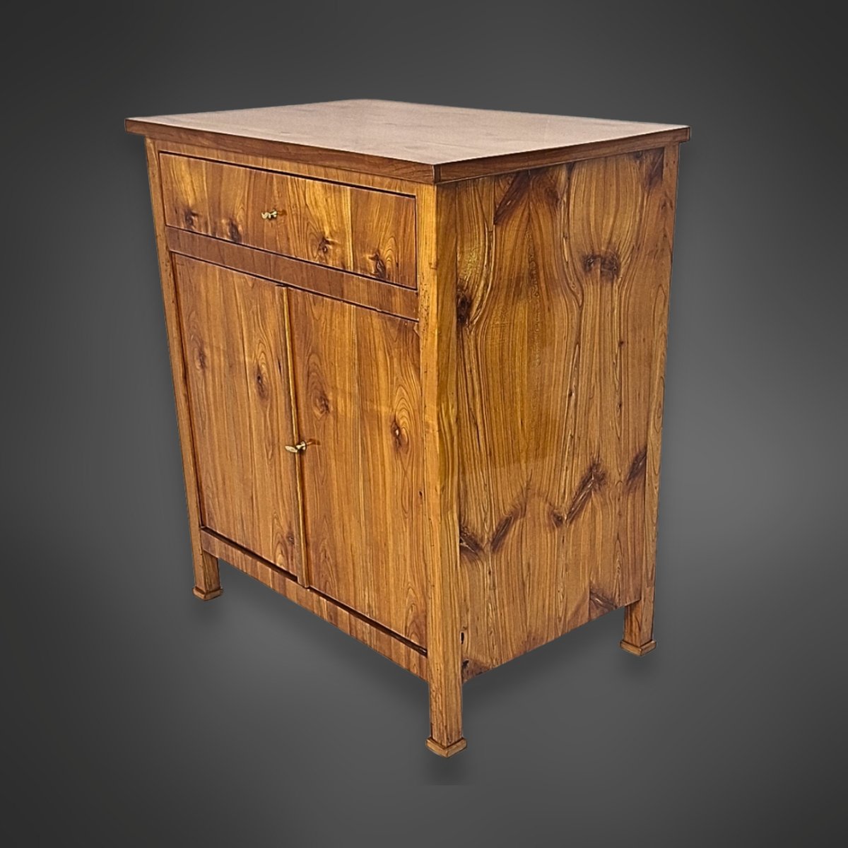 Biedermeier Chests Of Drawers, Cherry Wood Veneer, Southern Germany, 1830s–1840s