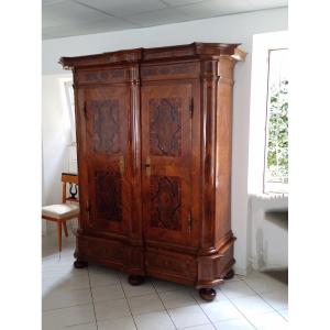 ROMA - Grande armoire chambre - Penderie - 2 portes + 2 Miroirs + 2 tiroirs  - Dressing -Blanc