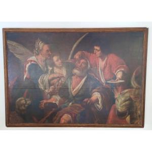 The Cure Of Tobit Painting By Bernardo Strozzi