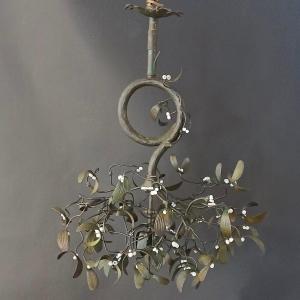 "chandelier In Boulle De Gui" Art Nouveau, France Circa 1900-1920