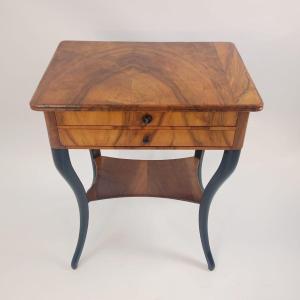 Table d'Appoint Biedermeier Vers 1820 En Noyer