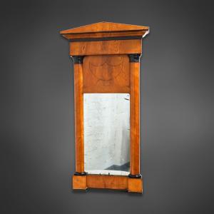 Biedermeier Mirror With Half-columns – Original Circa 1820/30