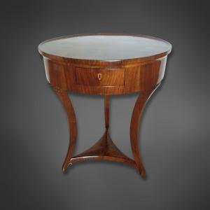 Biedermeier Revolving-top Occasional Table, Walnut, C. 1825