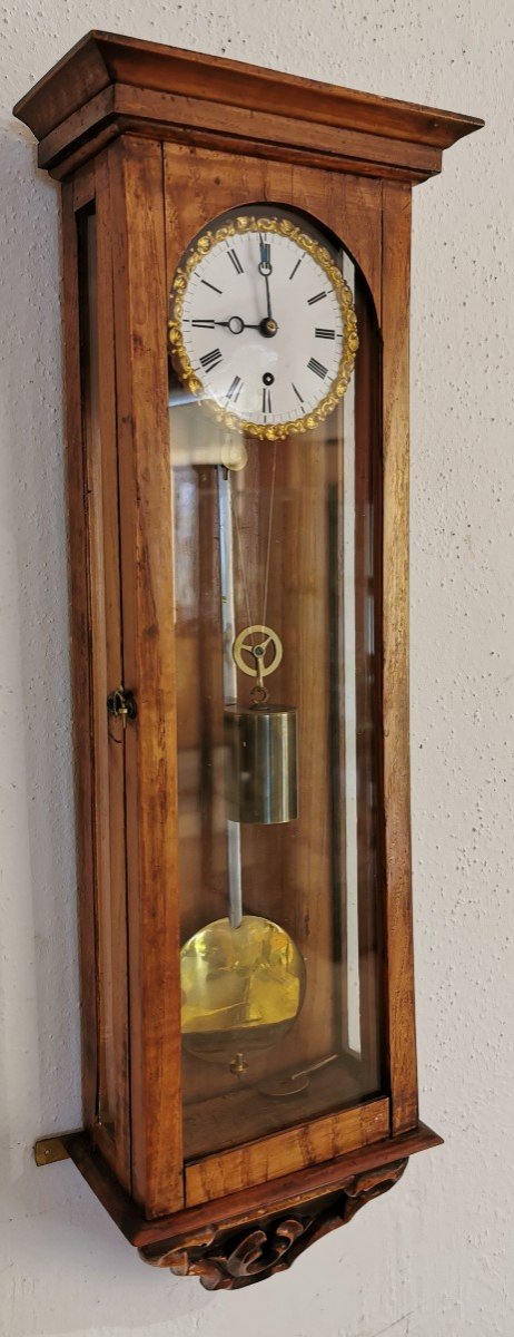 Biedermeier Miniature Wall Clock-photo-2