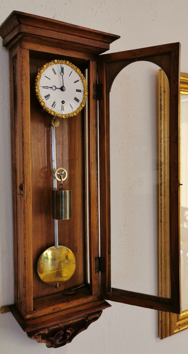 Biedermeier Miniature Wall Clock-photo-4