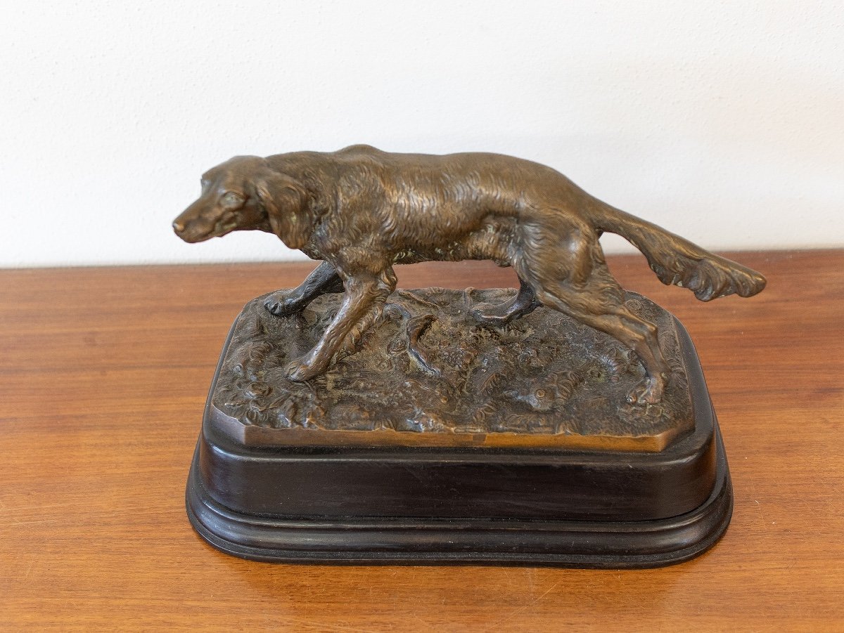 Bronze Figurine “hunting Dog“-photo-2