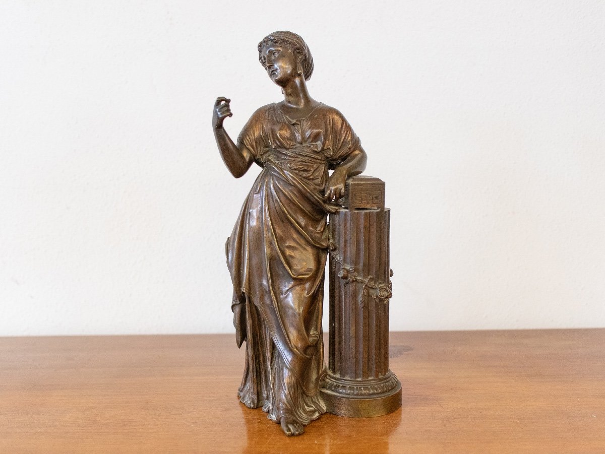 Figurine En Bronze Dame,  Vers 1920