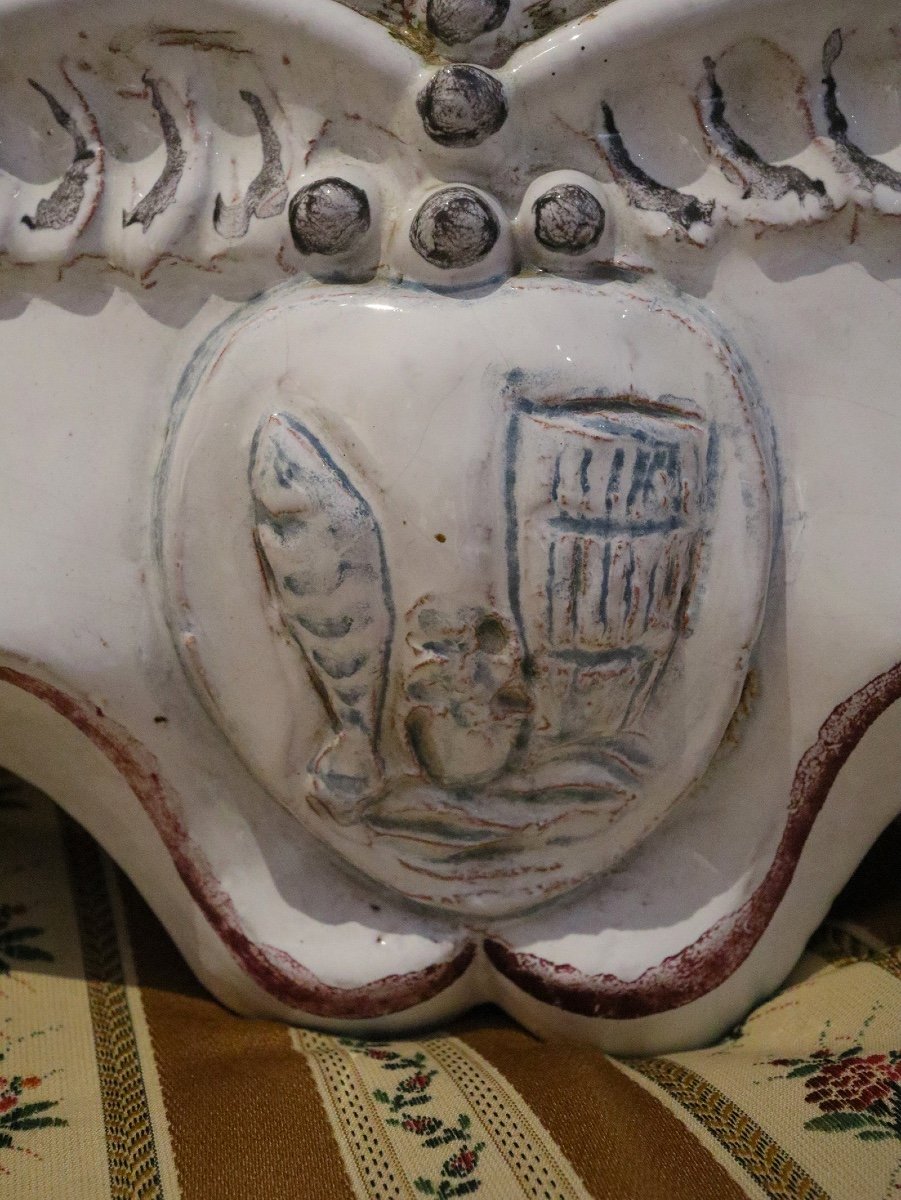 Miroir Art Nouveau,  Céramique Peinte-photo-4