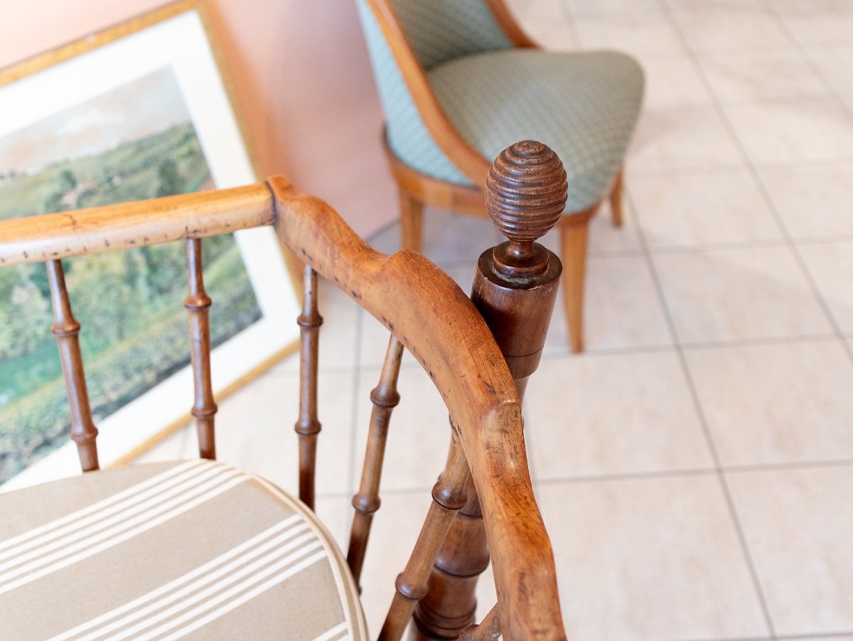 Biedermeier Cradle, France 1840, Cherry Wood-photo-2