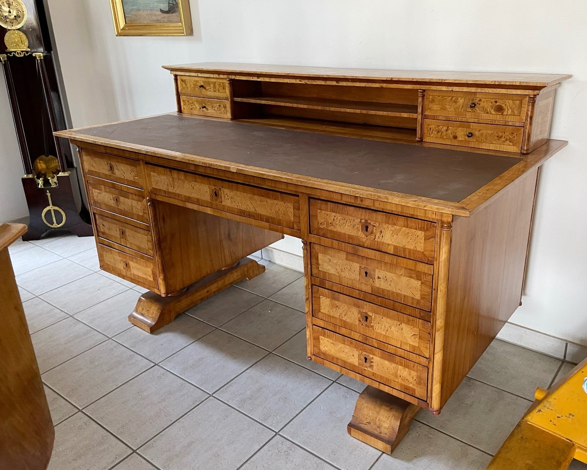 Grand Bureau Biedermeier Vienne 1830-photo-8