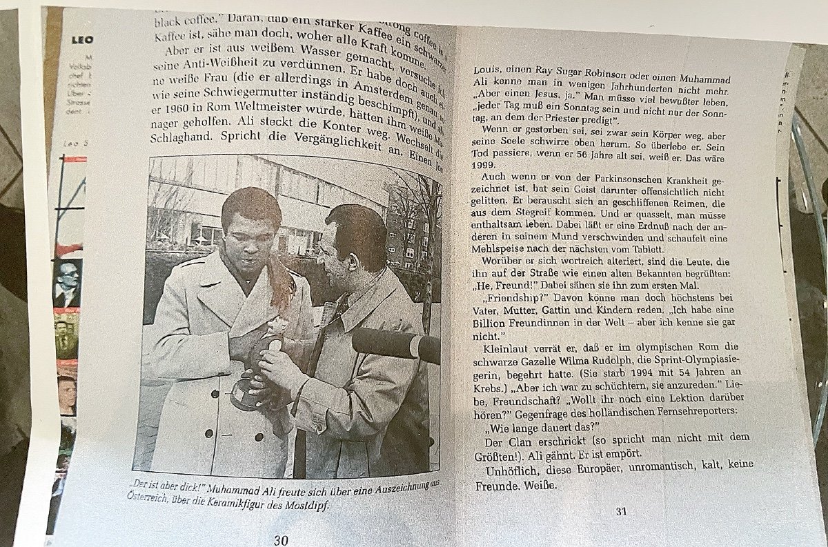 Carte Postale Avec La Signature Originale De Mohammed Ali-photo-2