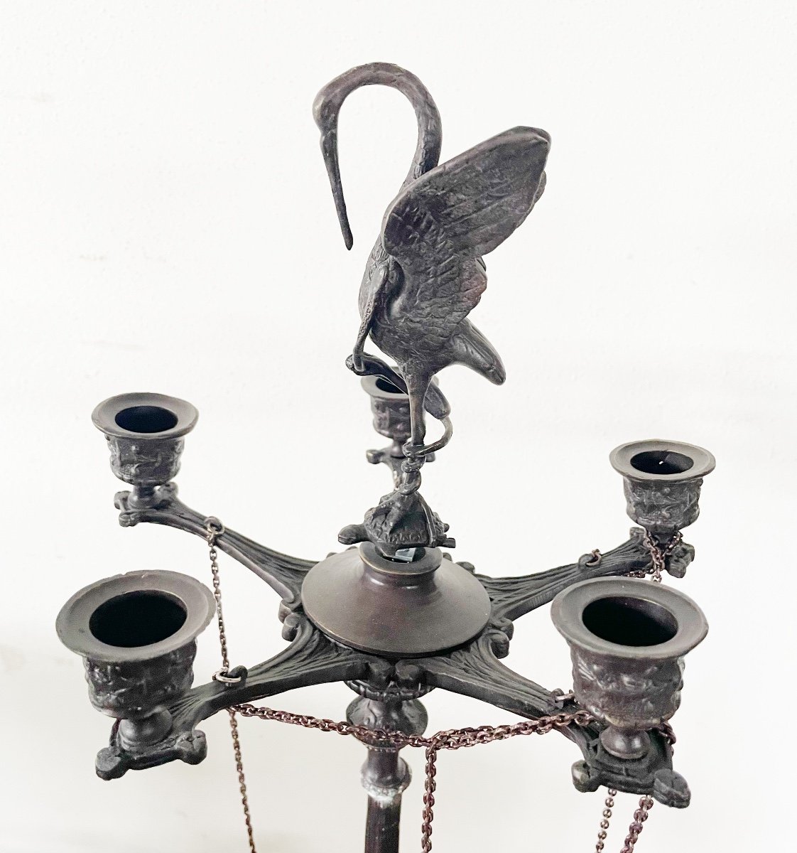 Pair Of Iron Candlesticks-photo-5