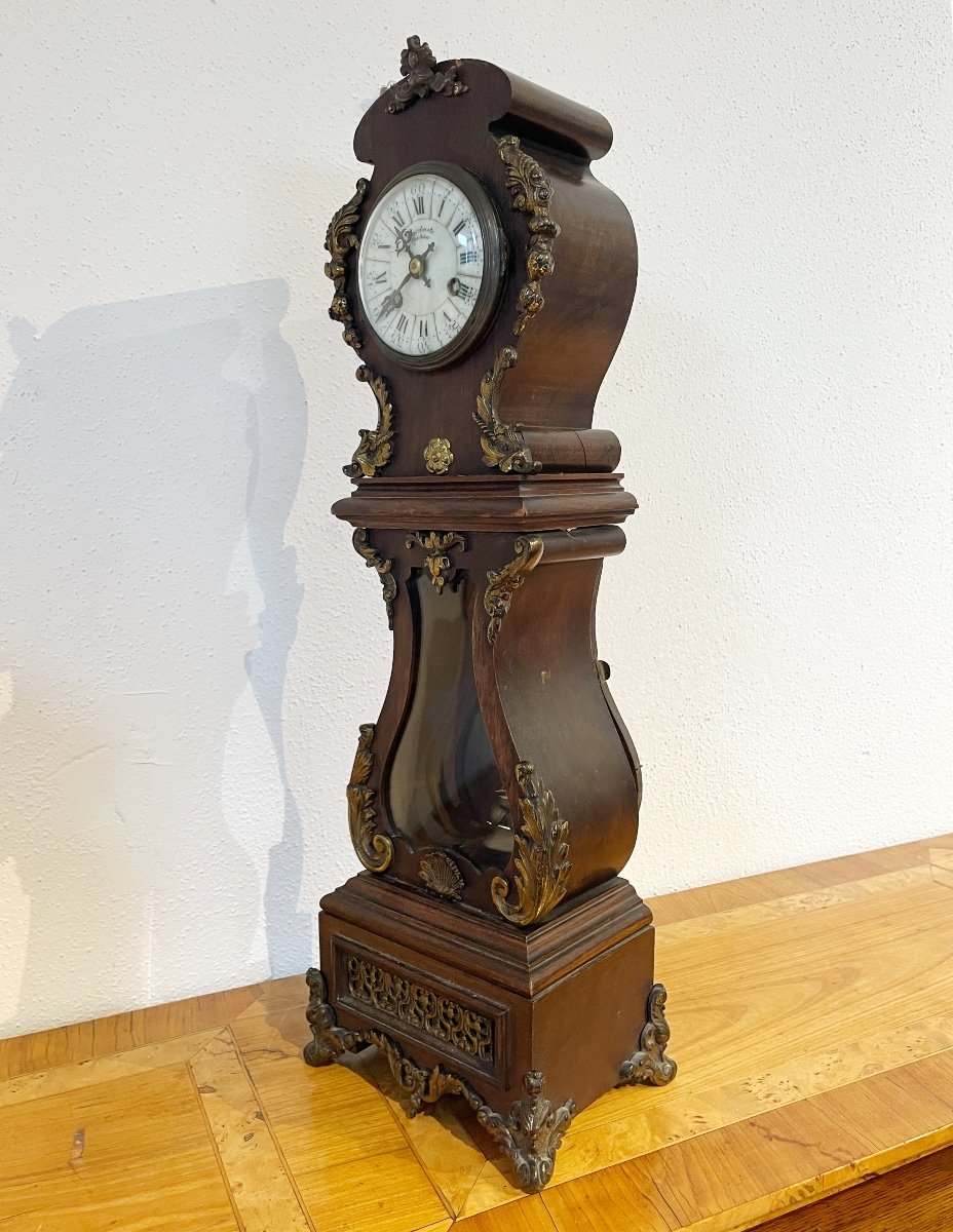 Historicist Miniature Longcase Clock, France Circa 1880-photo-6