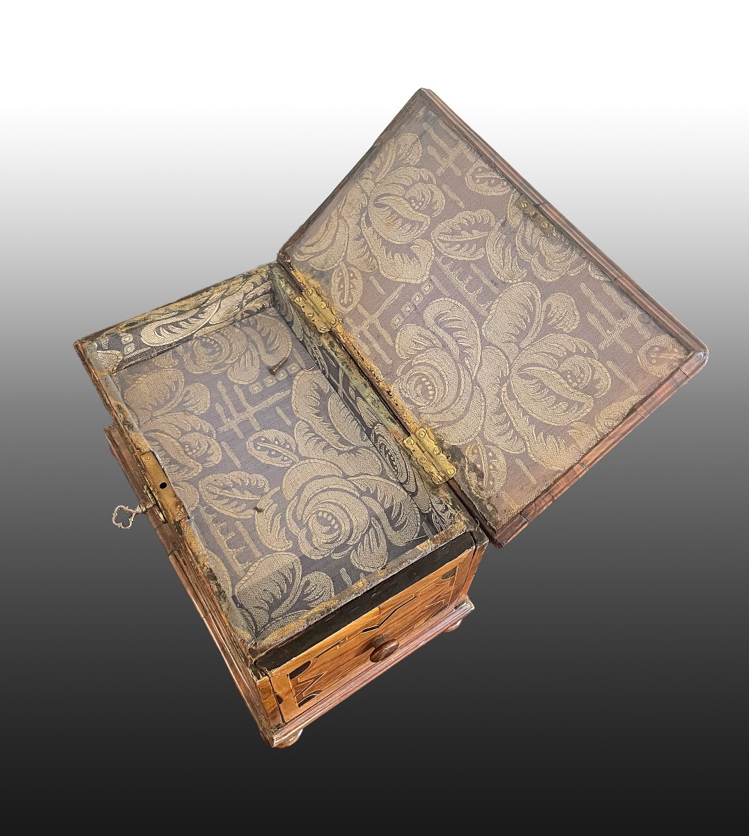 Coffre baroque  avec marqueterie, Allemand 1720-photo-2