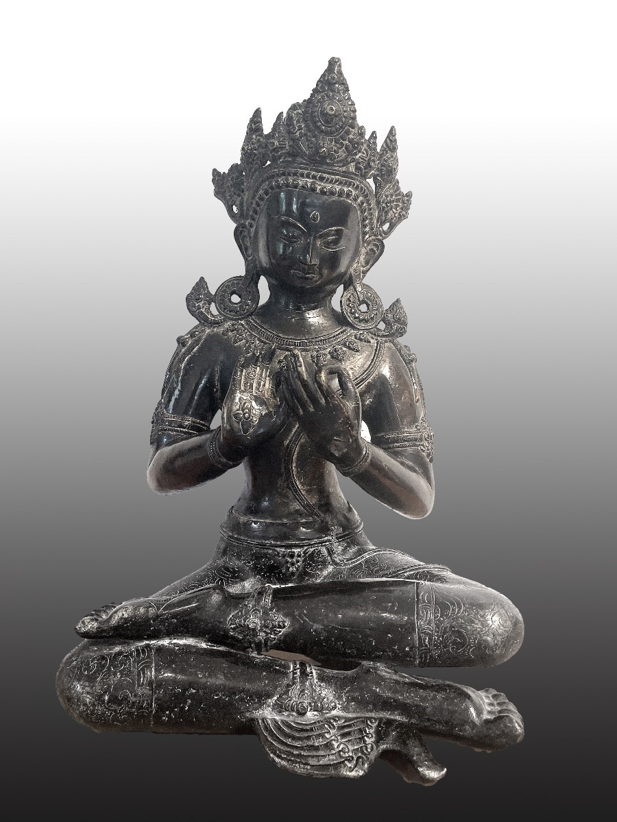Figure de Bouddha en bronze, vers 1880