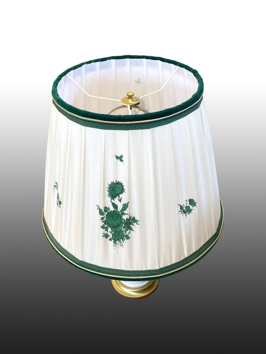 Augarten Porcelain Lamp, Circa 1950-photo-2